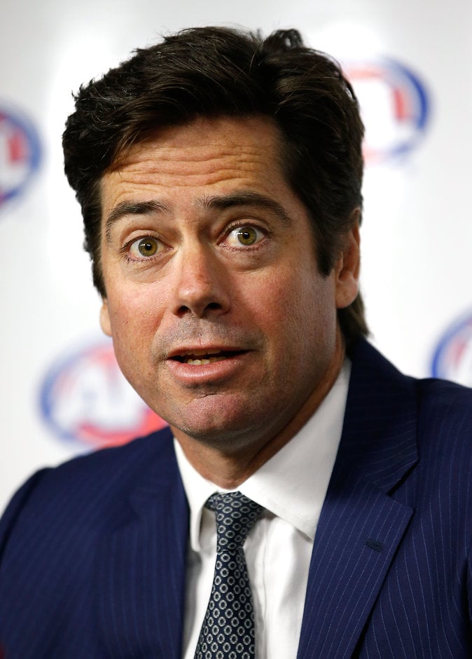 AFL 2016 Media - AFL CAS Decision Press Conference Gillon McLachlan says the AFL will continue to education players about the risks of drug use - ${keywords}